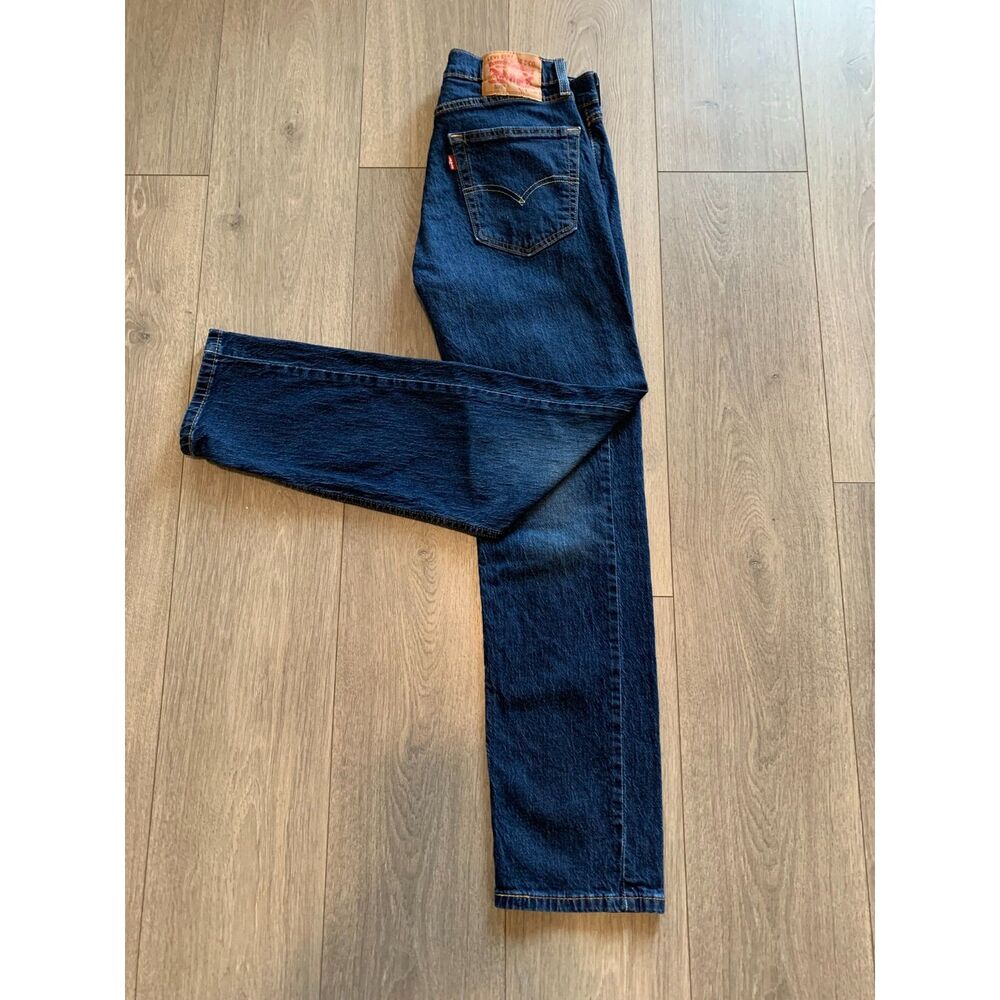 Levi's‎ 505 Straight Leg Dark Wash Jeans Men's 30x30 Classic Casual Denim